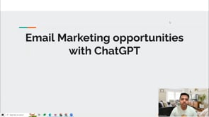 Video thumbnail: Email Marketing opportunities with ChatGPT