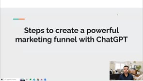 Video thumbnail: Steps to create a powerful marketing funnel with ChatGPT