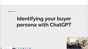 Video thumbnail: Identifying your buyer persona with ChatGPT