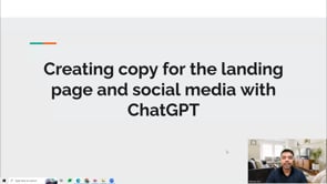 Video thumbnail: Creating copy for the landing page and social media
