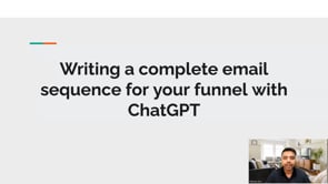 Video thumbnail: Writing a complete email sequence for your funnel