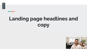 Video thumbnail: Landing page headlines and copy