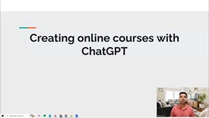 Video thumbnail: Creating online courses with ChatGPT