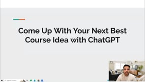 Video thumbnail: Come Up with Online Course Ideas