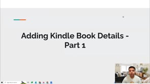 Video thumbnail: Adding Kindle Book Details - Part 1