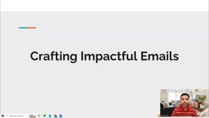 Video thumbnail: Crafting Impactful Emails