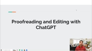 Video thumbnail: Proofreading and Editing with ChatGPT