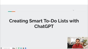 Video thumbnail: Creating Smart To-Do Lists with ChatGPT