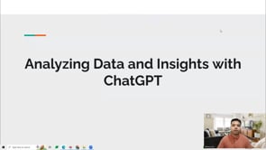 Video thumbnail: Analyzing Data and Insights with ChatGPT