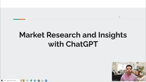 Video thumbnail: Market Research and Insights with ChatGPT