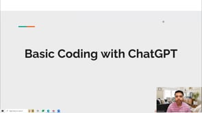 Video thumbnail: Basic Coding with ChatGPT
