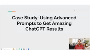 Video thumbnail: Using Advanced Prompts to Get Amazing ChatGPT Results