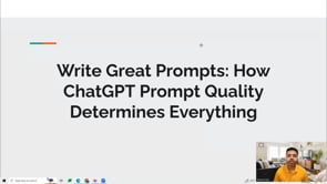Video thumbnail: How ChatGPT Prompt Quality Determines Everything
