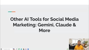 Video thumbnail: Other AI Tools for Social Media Marketing