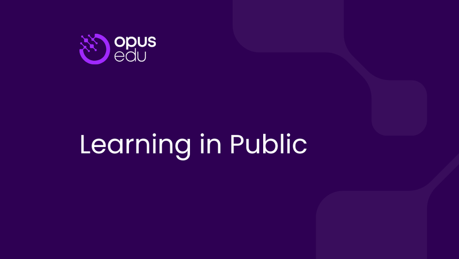 Learning in Public