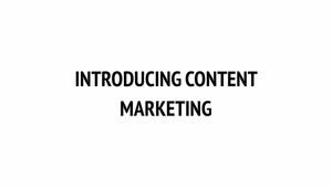 Video thumbnail: Mod. 3 - Introducing Content Marketing