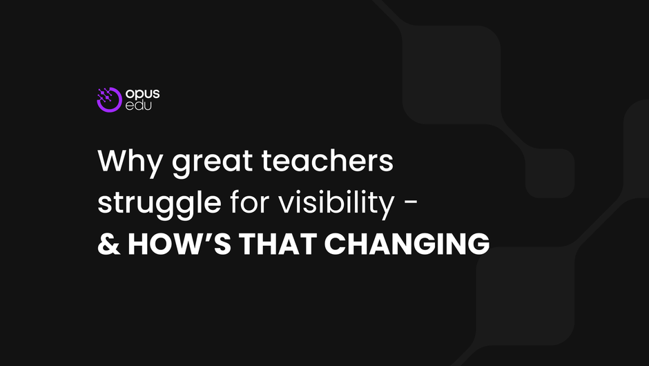 Why Great Teachers Struggle with Visibility 