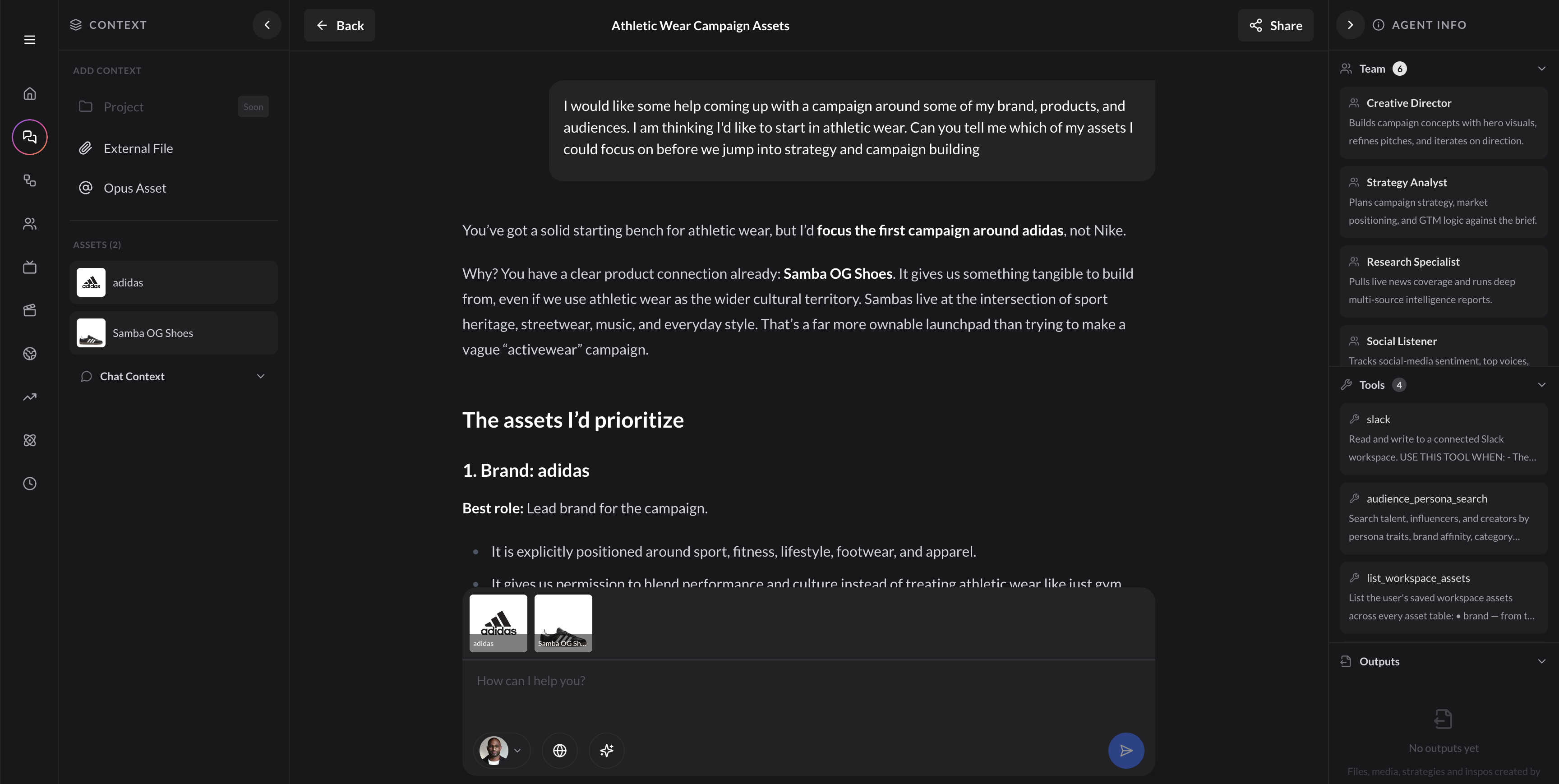 Your Tribal Knowledge — brand-aware AI agent with document context