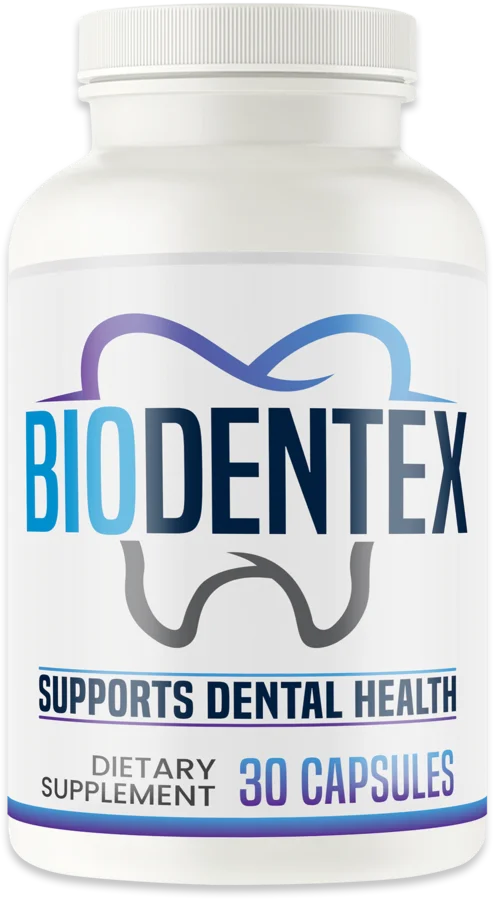 Official BioDentex bottle image from the vendor's sales materials
