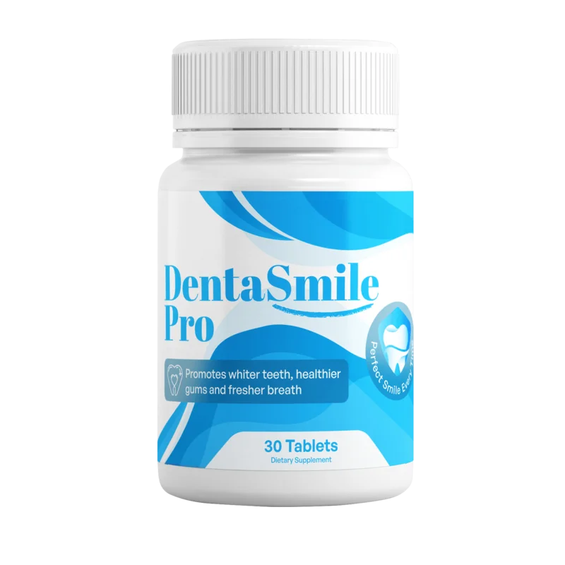 Official DentaSmile Pro bottle image from the vendor's sales materials