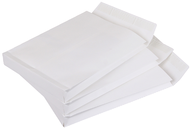 Envelop Quantore monsterzak 262x371x38mm zelfkl. wit 10stuks