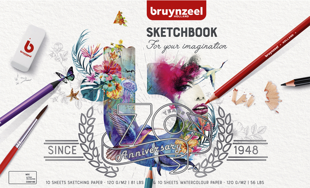 Schetsboek Bruynzeel Expression 20 vel