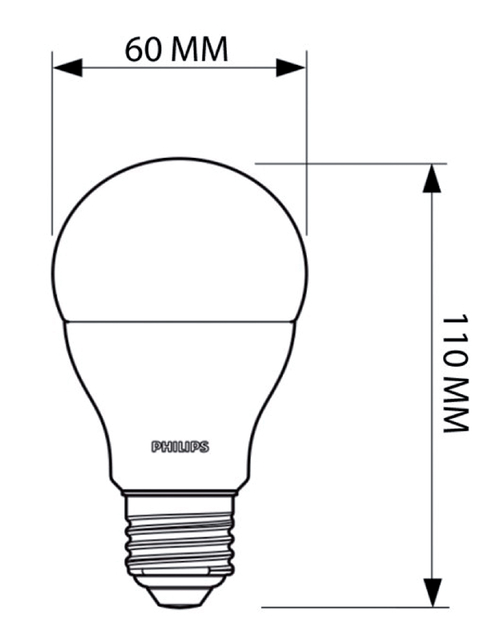 Ledlamp Philips CorePro LEDbulb E27 11W=75W 1055 Lumen