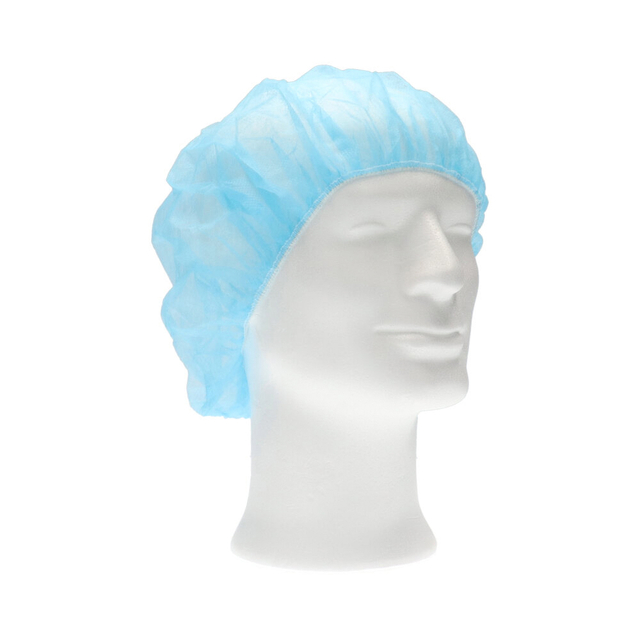 Haarnet CMT bouffant non-woven M 50cm PP blauw