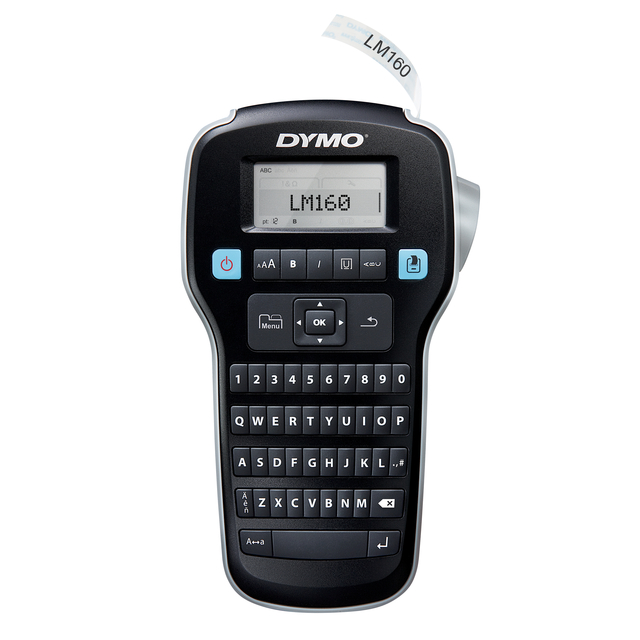 Labelprinter Dymo LabelManager 160 draagbaar qwerty 12mm zwart valuepack