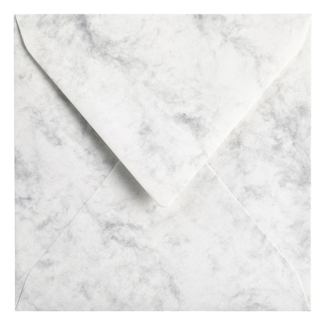 Envelop Papicolor 140x140mm marble grijs