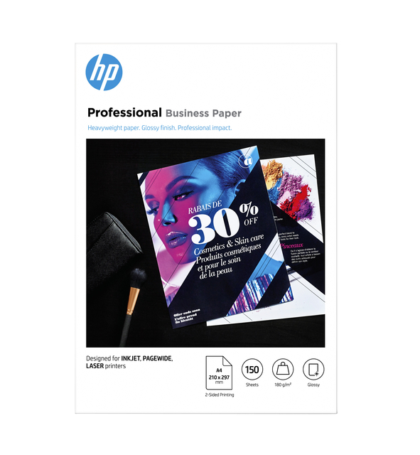 Fotopapier laser HP 3VK91A A4 180gr glans wit 150vel