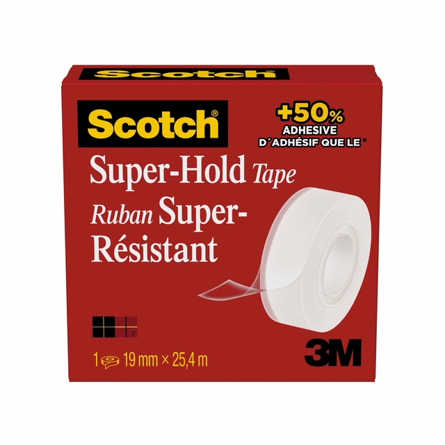 Plakband Scotch 700 Super Hold 19mmx25.4m transparant