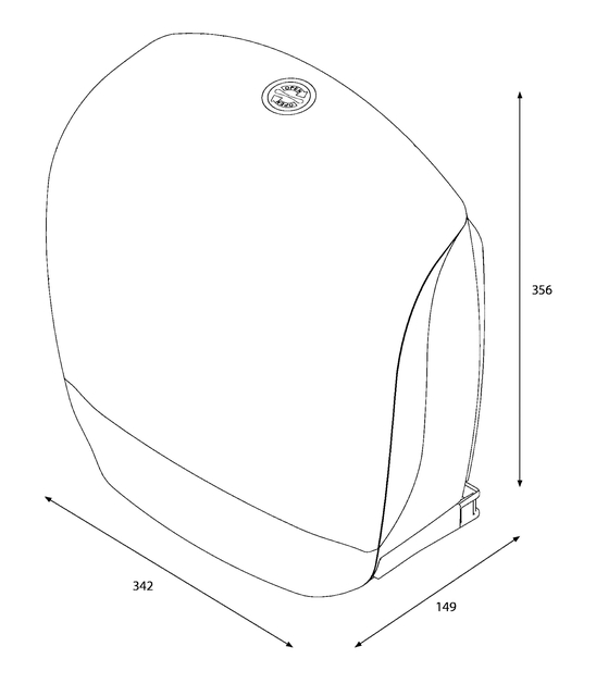 Dispenser Katrin 90083 toiletpapier Gigant L wit