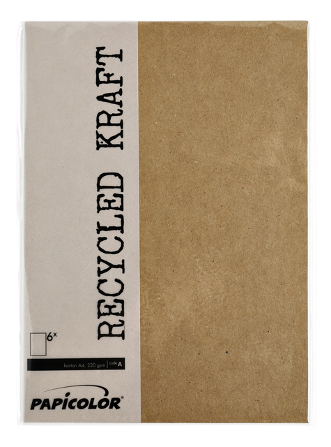 Kopieerpapier Papicolor A4 100gr 12vel kraft bruin