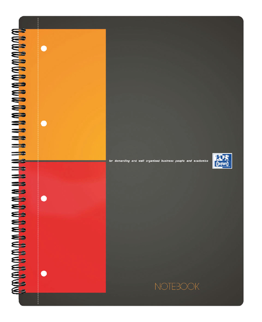 Spiraalblok Oxford International Notebook A4+ ruit 5mm