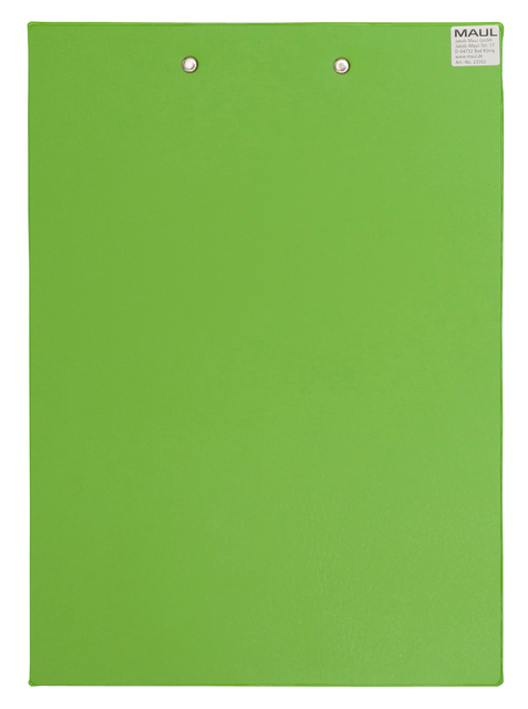 Klembord MAUL A4 staand PVC neon groen