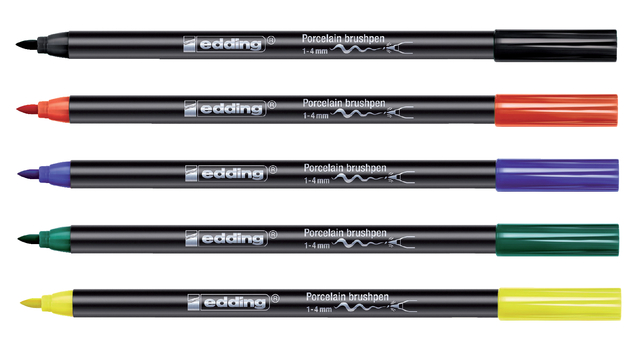 Brushpen edding 4200 porselein rood