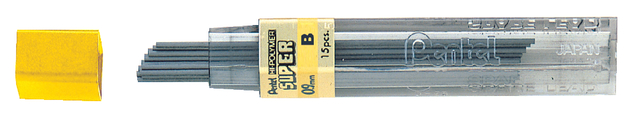 Potloodstift Pentel 0.9mm B zwart koker à 12 stuks