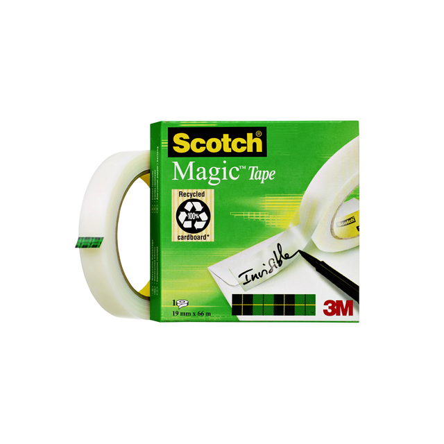 Plakband Scotch Magic 810 19mmx66m onzichtbaar mat