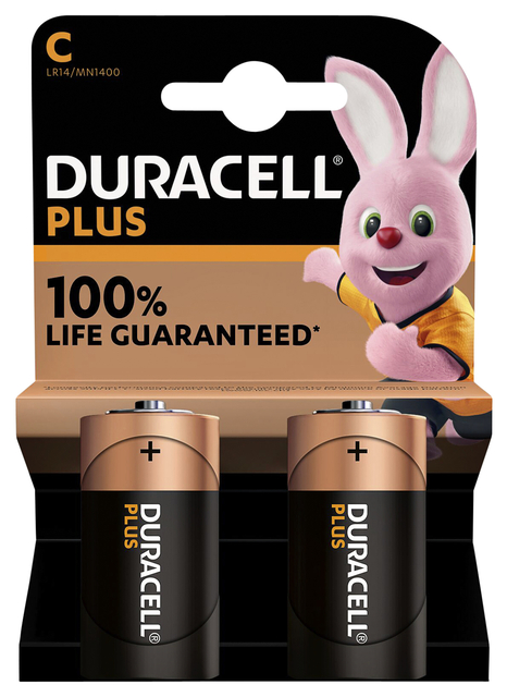 Batterij Duracell Plus 2xC