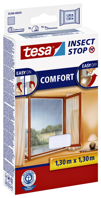 Insectenhor tesa® Insect Stop COMFORT raam 1,3x1,3m wit