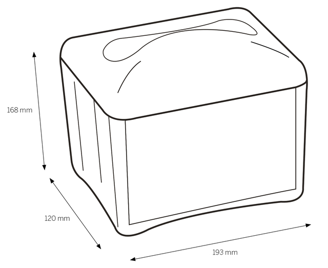 Dispenser Katrin 22564 doeken Easy1 transparant