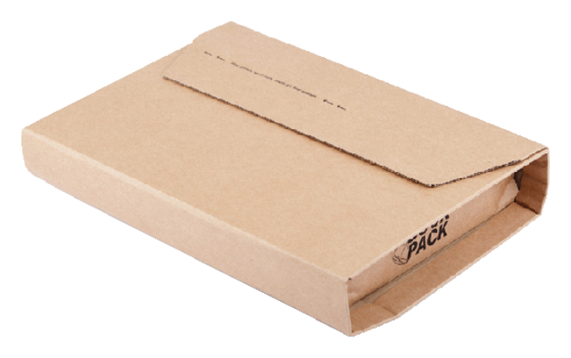 Wikkelverpakking CleverPack ringb +zelfkl strip bruin 25stuk
