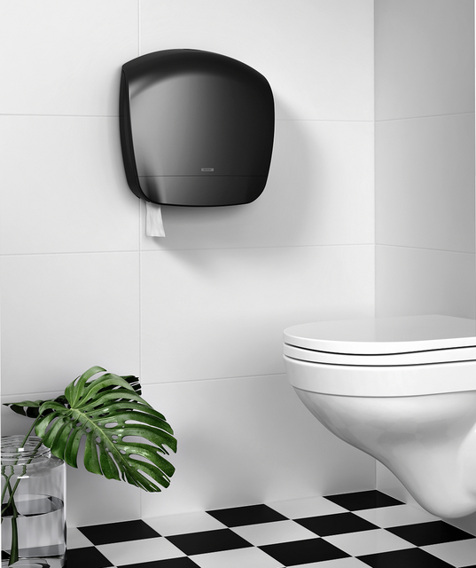 Dispenser Katrin 92148 toiletpapier Gigant S zwart