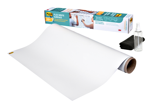 Whiteboardfolie 3M Post-it Flex Write Surface 121,9x243,8cm wit