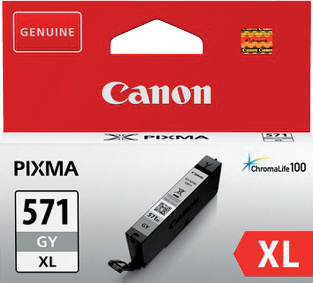 Inktcartridge Canon CLI-571XL HC grijs