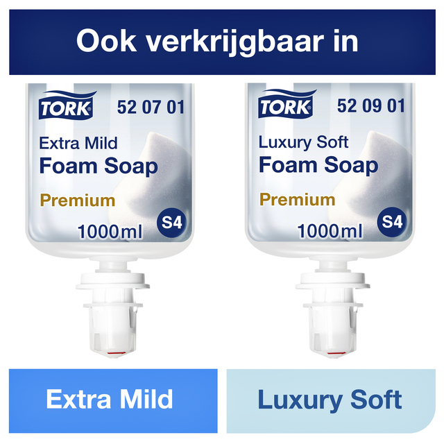 Handzeep Tork S4 foam mild geparfumeerd 1000ml 520501