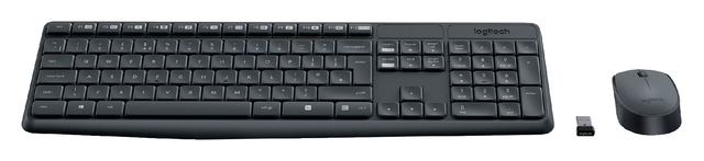 Toetsenbord Logitech MK235 Qwerty +muis zwart