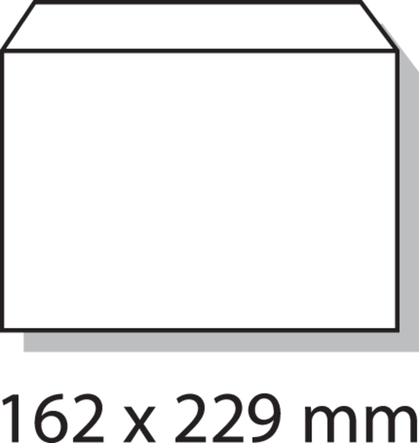 Envelop Quantore bank C5 162x229mm zelfklevend wit 500stuks