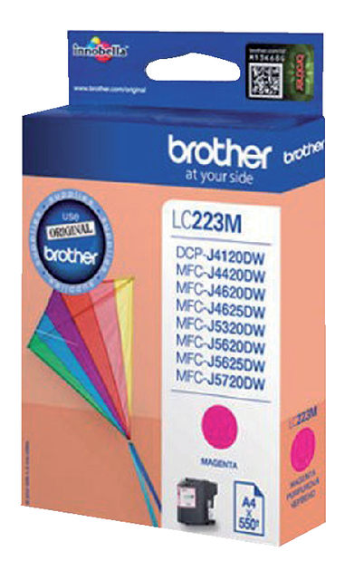 Inktcartridge Brother LC-223M rood